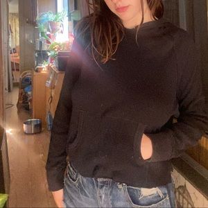 Black waffle like sweater shirt